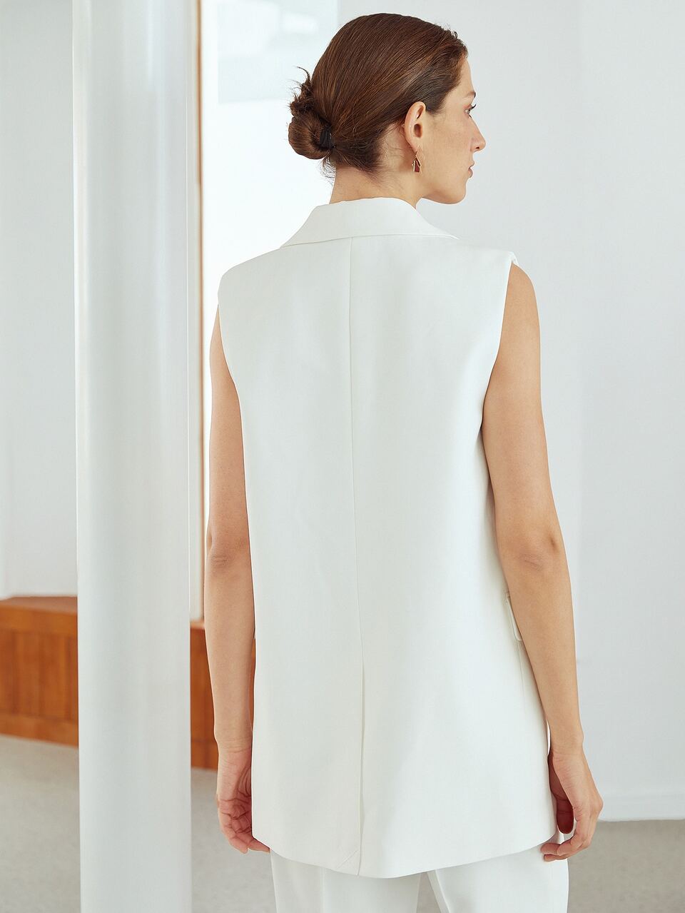 MOTF SLEEVELESS BLAZER VEST