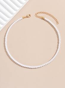 Ngọc trai giả Đính cườm Vòng đeo cổ - Nhiều màu - Xem 3