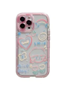 Funda para móvil con patrón de corazón - Multicolor - Ver 2