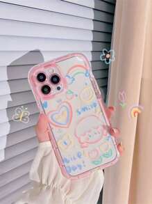 Funda para móvil con patrón de corazón - Multicolor - Ver 3