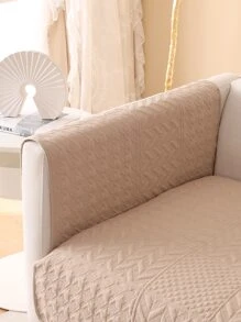 Khăn Sofa chần hình học - màu nâu - Xem 2