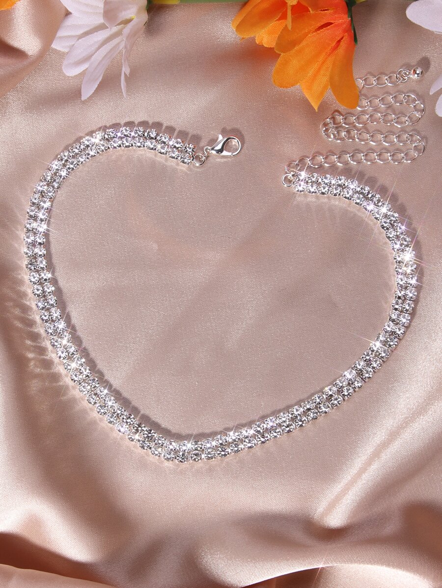 Rhinestone Decor Necklace | SHEIN USA