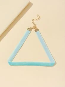 Gargantilla minimalista unicolor - Azul menta - Ver 1