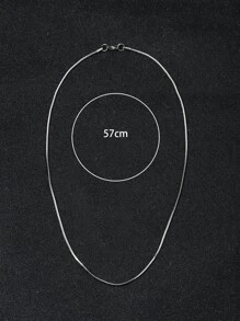 1入組男士蛇鏈條樣式項鍊,適用於首飾類禮品和派對