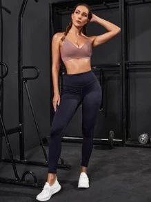 Easithlete Sujetador deportivo unicolor de espalda abierta