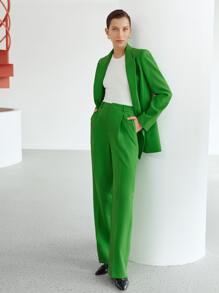 MOTF PREMIUM PRESS CREASE SUIT TROUSERS - Green - View 3