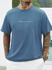 Manfinity Homme 男士字母圖案T恤