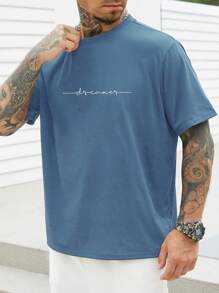 Manfinity Homme 男士字母圖案T恤