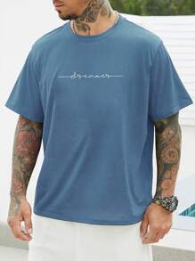 Manfinity Homme 男士字母圖案T恤