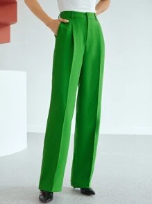 MOTF PREMIUM PRESS CREASE SUIT TROUSERS - Green - View 9