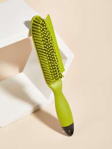 1pc Plain Pet Hair Brush - Green - View 3