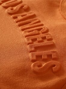 Bebé Shorts con camiseta con letra con textura - Óxido marrón - Ver 3