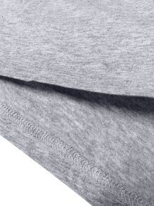 男士立领长袖Polo衫 - 淺灰色 - 查看 6