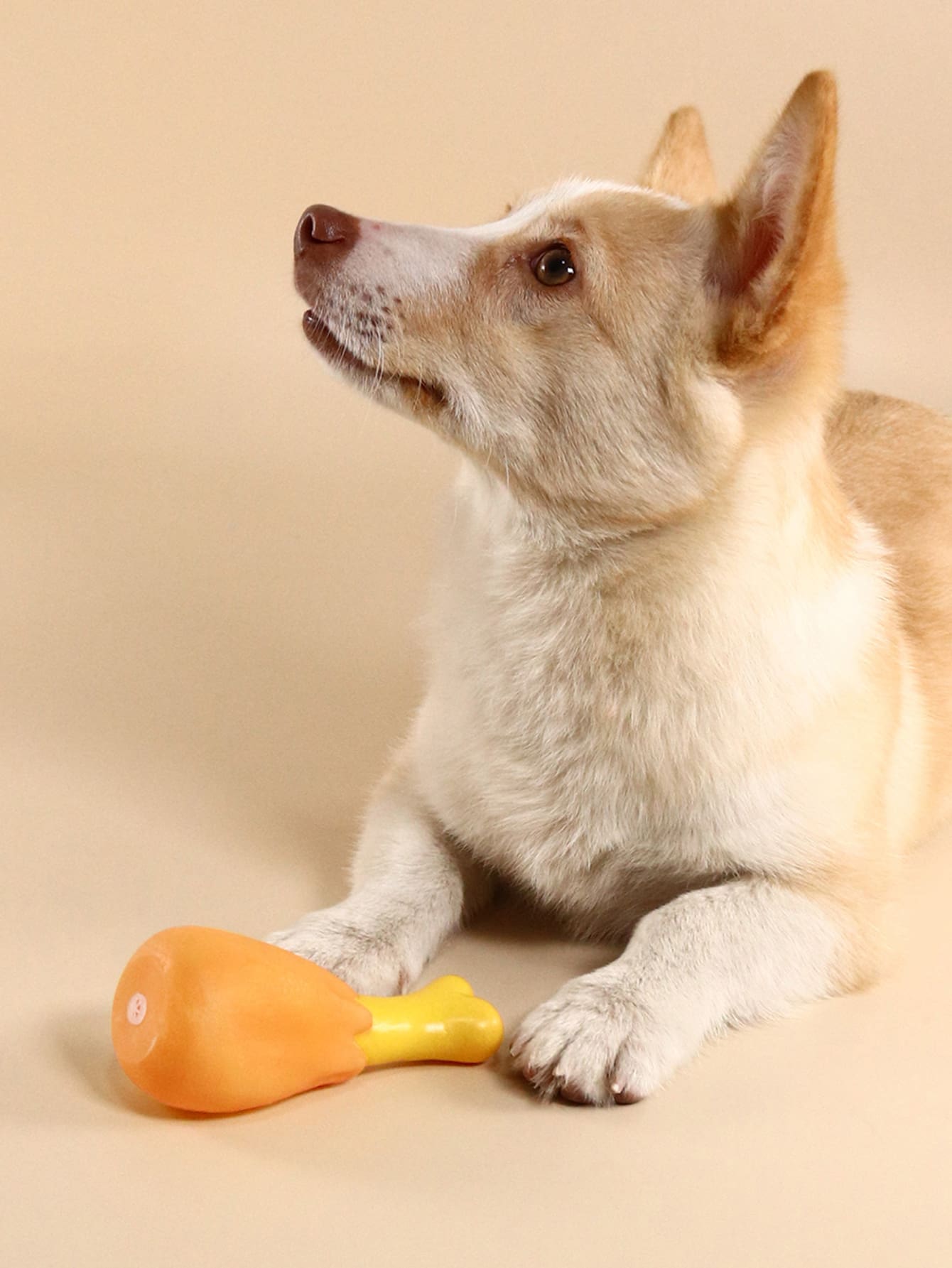 Chicken Thighs Design Dog Sound Toy - Yellow - View 1