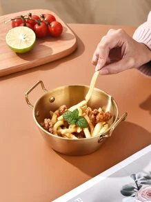 1pc Double Handle Bowl - Gold - View 2