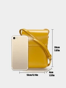 迷你男士翻盖方形包，手提包 学生书包 斜挎包 运动包 大学生 斜挎包 单肩包 侧包 度假方形包 旅行必备品 通勤 商务休闲 户外 商务 男士 夏季多功能斜挎包 男士包 学生 秋季 斜挎包 复古款 圣诞男士胸包 男士侧包 挎包 皮包 流浪包 钱包 男士感恩节礼物 手提包 男士包 复古包 情人节 节日必备品 露营男士斜挎包 贴纸 返校 - 黃色 - 查看 8