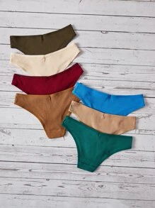 7 piezas Bragas lisa - Multicolor - Ver 2