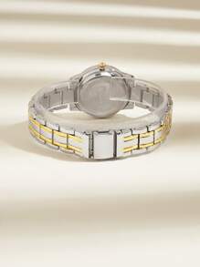 1 件 POSHI 女士石英表，带日期和星期显示，简约表盘，附原装礼盒 - 銀色 - 查看 3