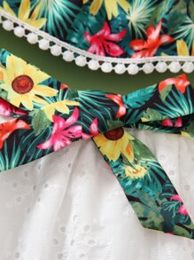 Toddler Girls Tropical Print Cami Top & Schiffy Skirt - Multicolor - View 4