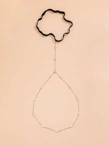 水鑽裝飾大腿鏈 - 彩色 - 查看 2