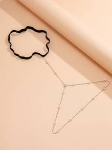 水鑽裝飾大腿鏈 - 彩色 - 查看 4