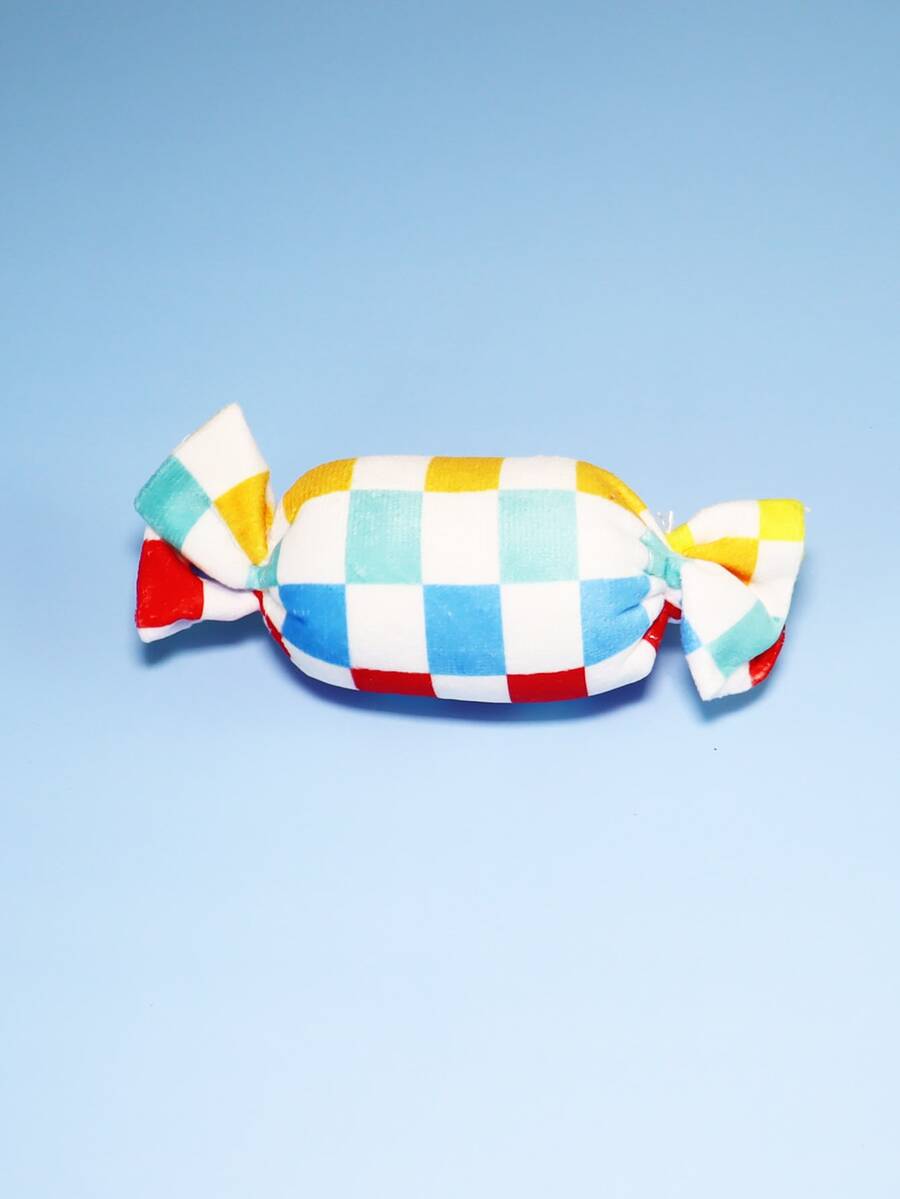 1pc Candy Design Pet Plush Toy - Multicolor - View 1