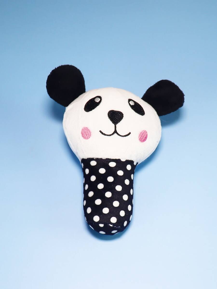 1pc Panda Design Pet Plush Toy - Multicolor - View 1