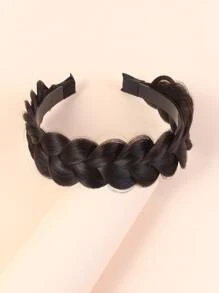Wig Decor Headband - Coffee Brown - View 1