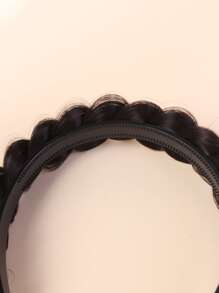 Wig Decor Headband - Coffee Brown - View 4