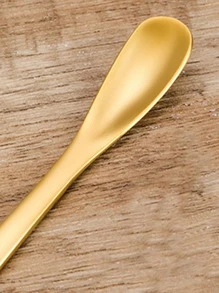 1 pieza Cuchara de té de acero inoxidable - Dorado - Ver 4