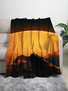 1pc Figure Graphic Blanket - Multicolor - View 1