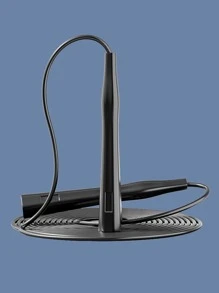 1pc Plain Jump Rope - Black - View 2