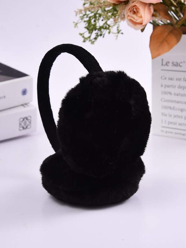 Solid Fuzzy Earmuffs SHEIN USA