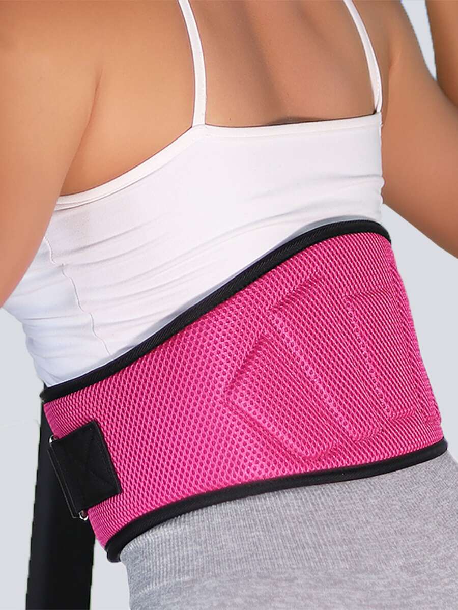1pc Synthetic Rubber Sports Waist Belt Shapewear Waist Trainer Corset - Pink - View 1