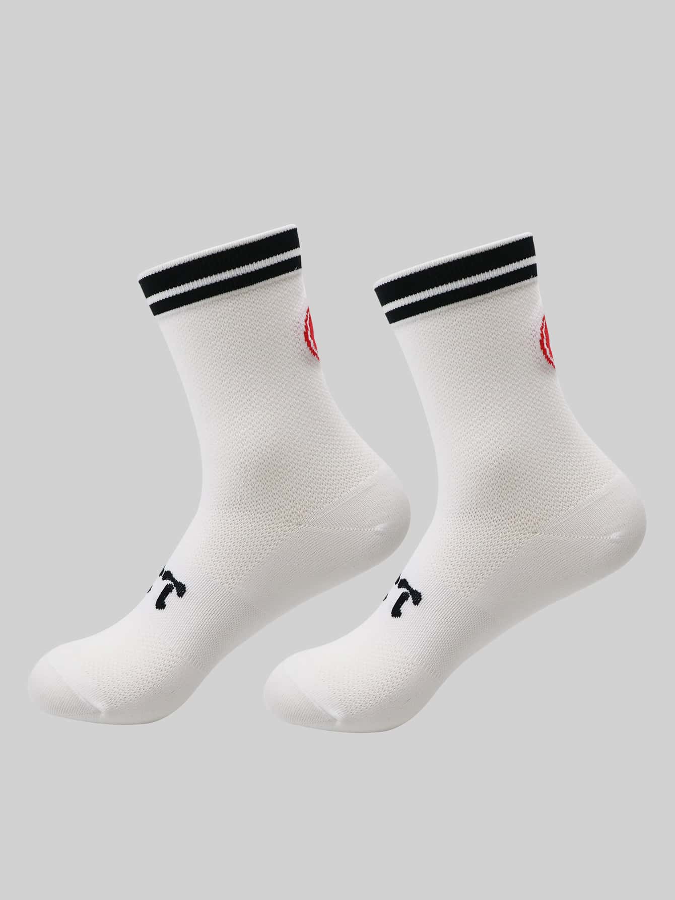1pair Letter Graphic Sports Socks - Multicolor - View 1