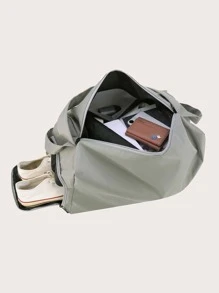 Waterproof Training Bag With Individual Shoe Compartment - Grey - View 2