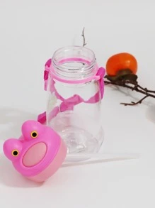 1 pieza Botella de agua con diseño de rana - Multicolor - Ver 3