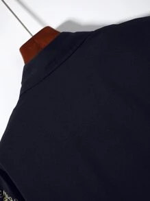 Manfinity Men Geo Print Patched Pocket Shirt Without Tee - Multicolor - View 6