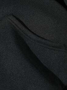 Manfinity EMRG Áo nỉ Nam Túi Dây kéo Lá thư Ngọn lửa Đường phố - màu đen - Xem 7