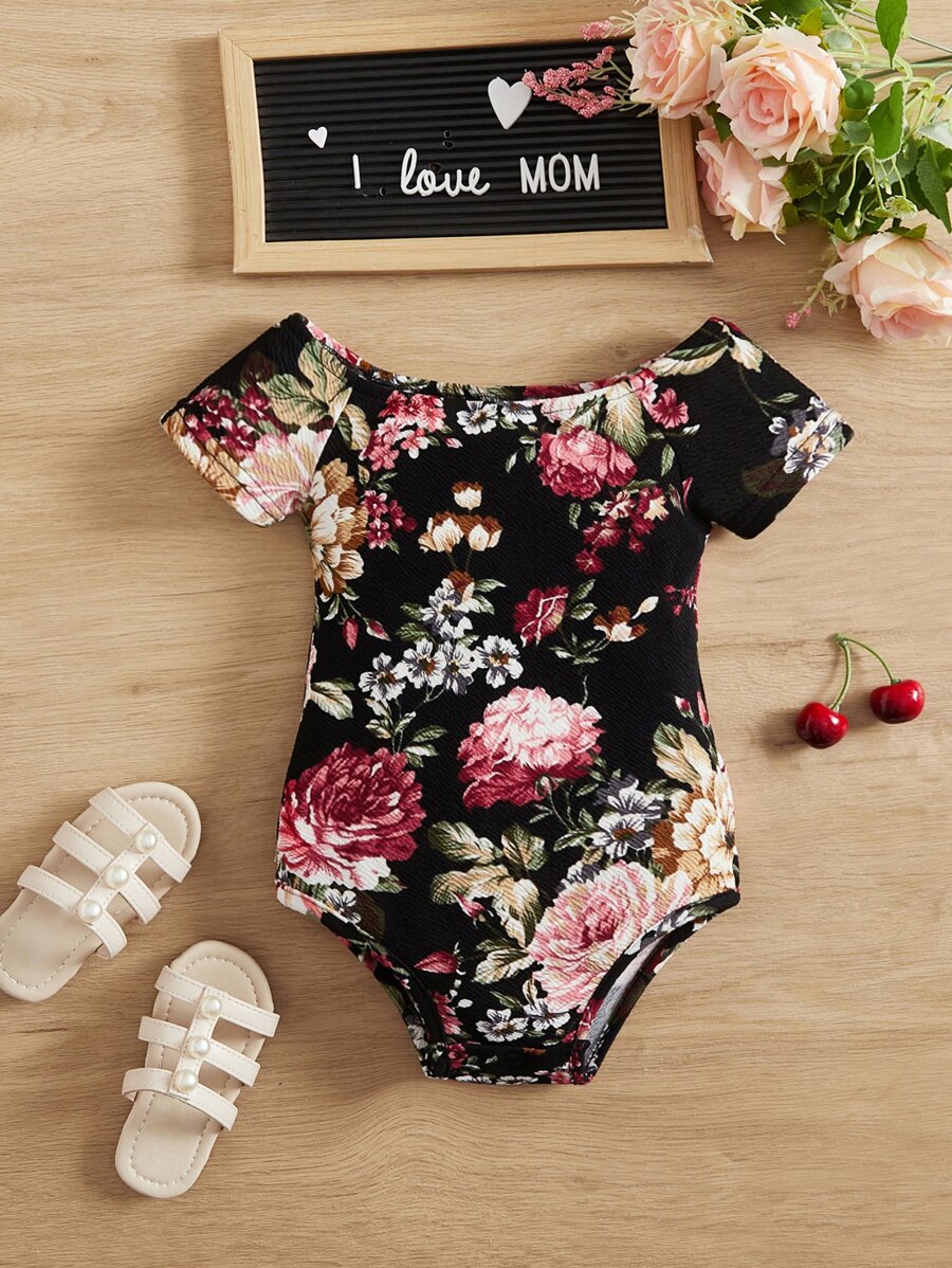 SHEIN 嬰兒印花連體衣 - 彩色 - 查看 1