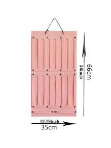 1pc Headwear Wall Hanging Storage Bag - Pink - View 6