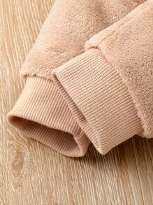 嬰兒男孩熊刺繡泰迪熊運動衫和褲子