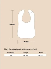 Bebé 3 piezas Set babero con estampado de planta - Multicolor - Ver 3