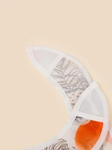 Bebé 3 piezas Set babero con estampado de planta - Multicolor - Ver 6