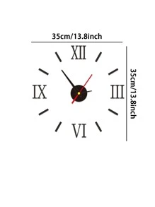 Đồng hồ treo tường 1 bộ - màu đen - Xem 7