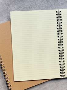 1pc Sổ tay xoắn ốc tối giản - Màu Khaki - Xem 5