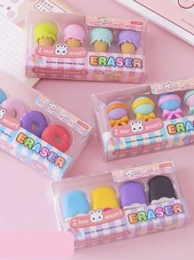 4入組甜點造型隨機橡皮