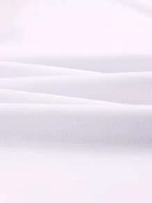 Manfinity Hombres Camiseta con estampado de dibujos animados y letra - Blanco - Ver 5