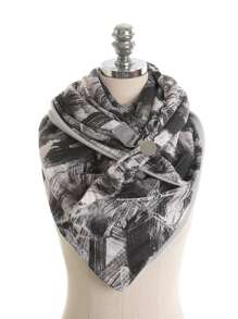 Graphic Triangular Scarf - Multicolor - View 1