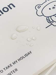 1 件随机颜色卡通设计手风琴式文件整理文件夹，返校，学校用品